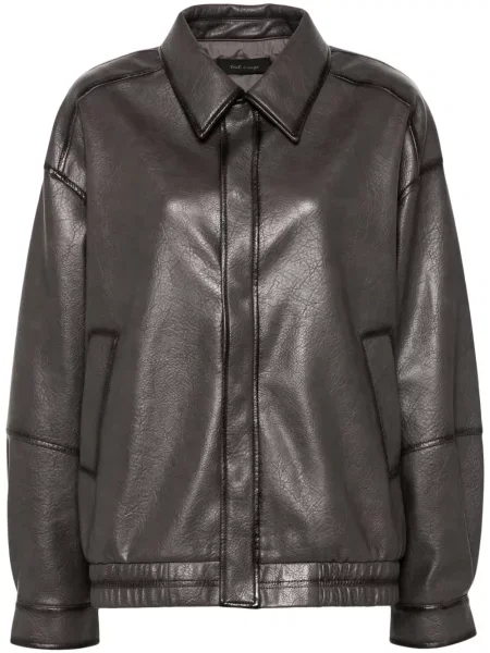 Kurtka skórzana Tout A Coup szara