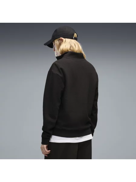 PUMA bluza Essentials Elevated Standard z krÃ³tkim zamkiem OdzieÅ¼ S czarny