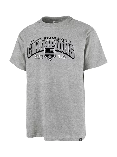 47 Brand Tricou LA Kings Backer gri / negru alb
