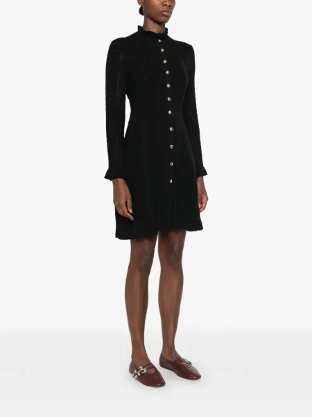 Rochie mini Maje tricotate negru