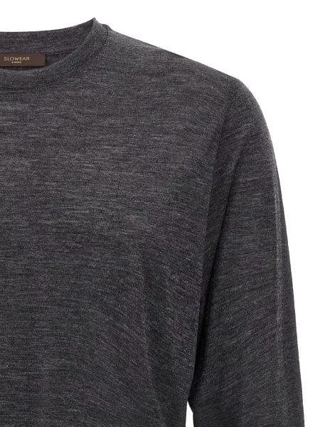Tricou Zanone cu decolteu rotund gri