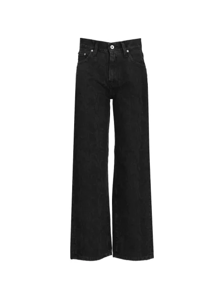 Pantaloni Carhartt Wip cu model piele de șarpe negru