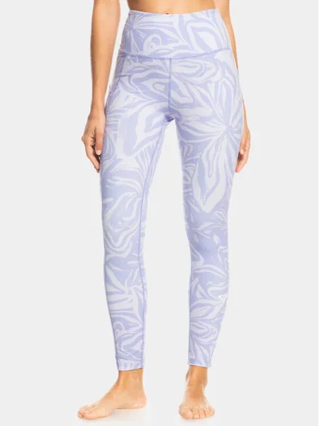 Leggings Roxy cu motiv cu inimi albastru