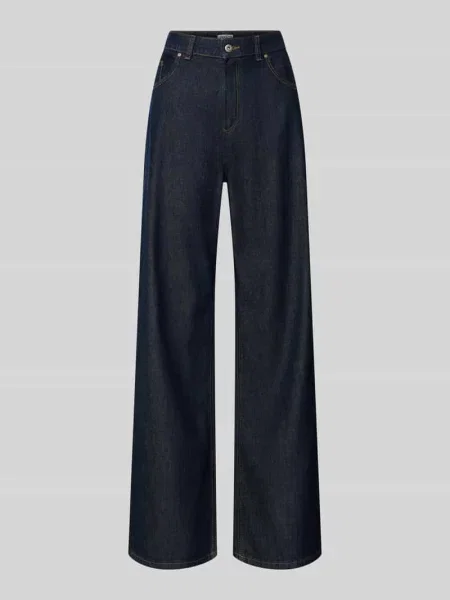 Jeansy z szeroką nogawką i wpuszczanymi Jake*s Casual granatowe