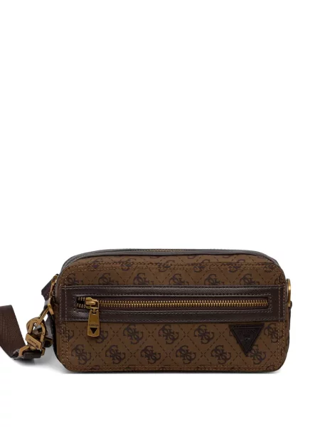 Geantă crossbody Guess cu imagine maro
