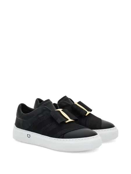 Chiloți Ferragamo cu funde slip-on negru