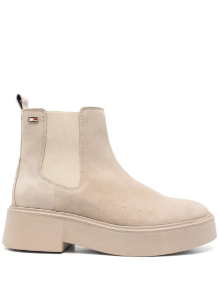Botine chelsea Tommy Hilfiger din piele de căprioară