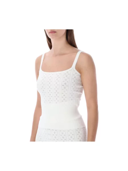 Dzianinowy top Jw Anderson biały