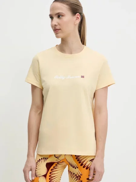 Тениска Helly Hansen CORE GRAPHIC жълто