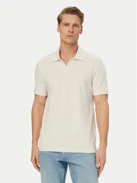 Calvin Klein Jeans Polo marškinėliai Kreminė