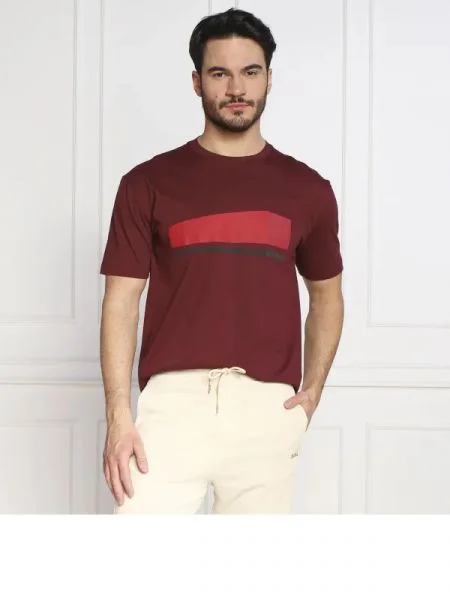 BOSS GREEN Tricou Tee 3 | Relaxed fit verde