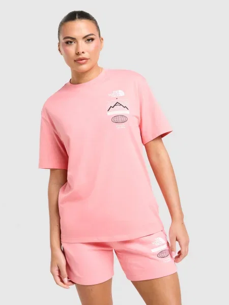 The North Face T-Shirt Oversize Multi Tek różowa