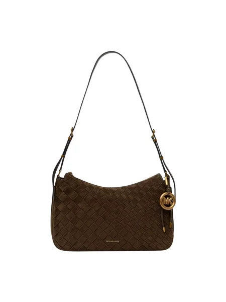 Torebka hobo Michael Michael Kors zamszowa zielona