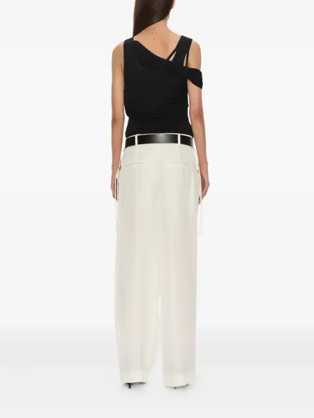 Pantaloni Christopher Esber alb