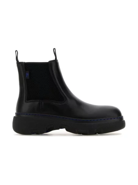 Sztyblety Burberry skórzane czarne