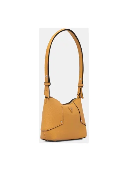 Guess torebka z imitacji skóry DARCY żółta