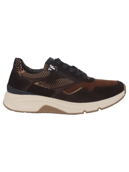 Sneakersy Gabor skórzane brązowe