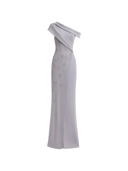 Rochie Gemy Maalouf asimetrică gri