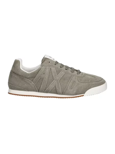 Sneakersy Armani Exchange zamszowe beżowe