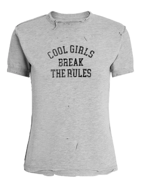 Tricou Dolce & Gabbana zdrențuiți gri
