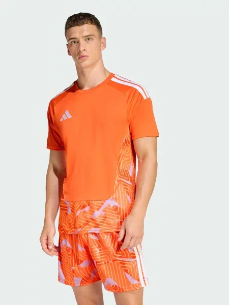 Футболка adidas комбінований верх помаранчевий