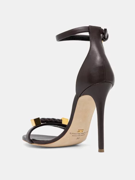 Elisabetta Franchi sandale de piele maro