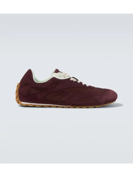 Sneakerși Bottega Veneta din piele de căprioară