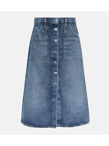 Traper suknja Citizens Of Humanity iznad koljena plava