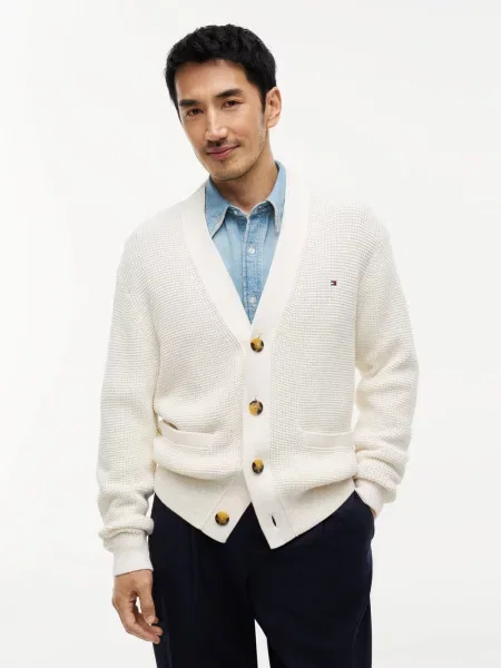 Tommy Hilfiger sweter Mężczyźni M beżowy
