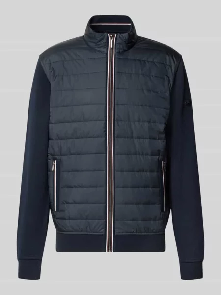 Kurtka w pikowanym stylu o kroju regular fit Model Selanik' Bugatti granatowa