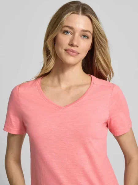 T-shirt o kroju regular fit z czystej bawełny Tom Tailor
