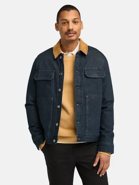 Timberland Trucker Insulated Denim Джинсова куртка Бавовна/ліоцел синій