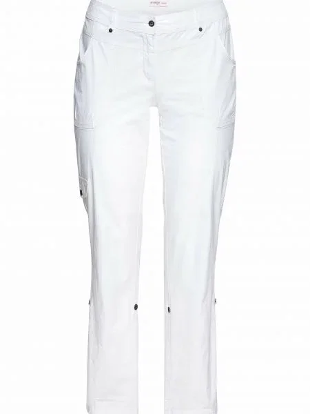 SHEEGO Kargo hlače bela