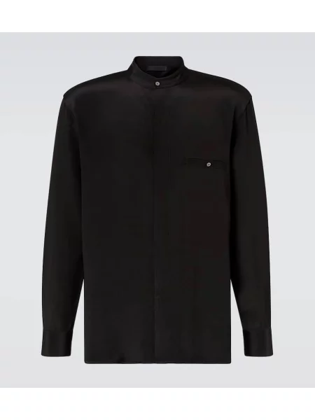 Hedvábná bunda Saman Amel černá