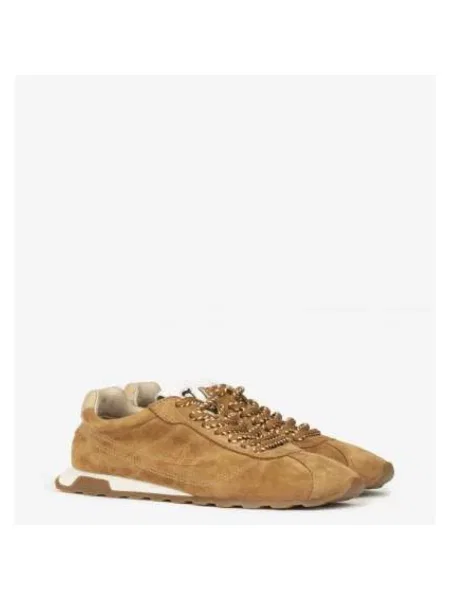 Sneakersy Ash skórzane brązowe