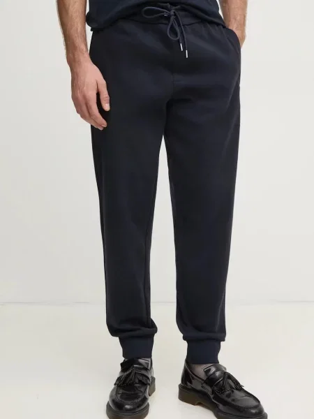 BOSS pantaloni de trening marin neted albastru