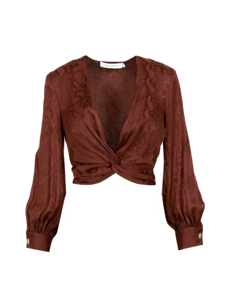 Bluzka Simona Corsellini brązowa