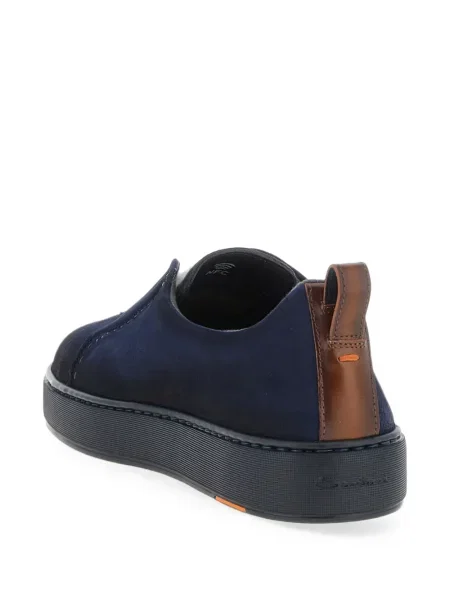 Chiloți Santoni din piele slip-on albastru