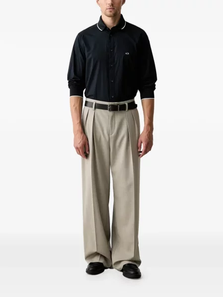 Cămașă Armani Exchange cu imagine albastru