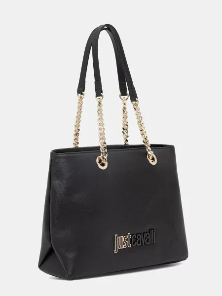 Кожаная сумка шоппер Just Cavalli