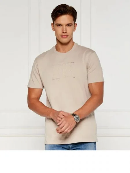 Armani Exchange Tricou bej