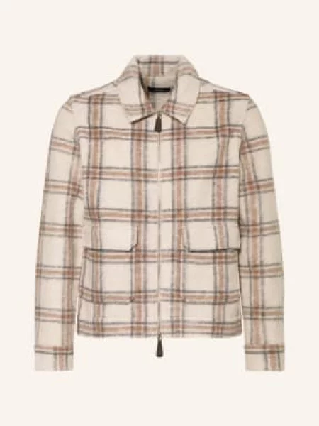 Reiss Převlečná Bunda Varena krémová béžová