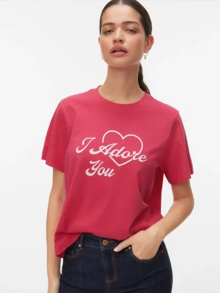 VERO MODA Tricou sângeriu alb