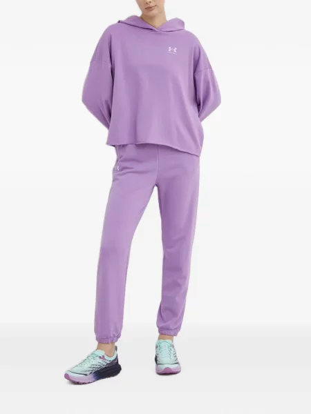 Pantaloni Under Armour cu autograf cu cordon violet