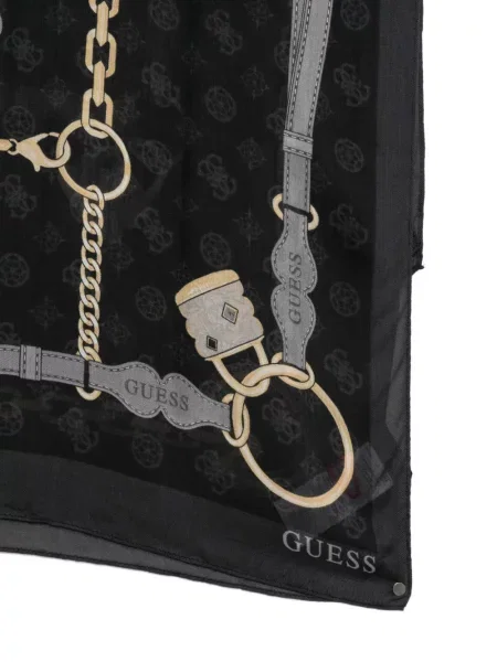 Fular Guess cu imagine negru