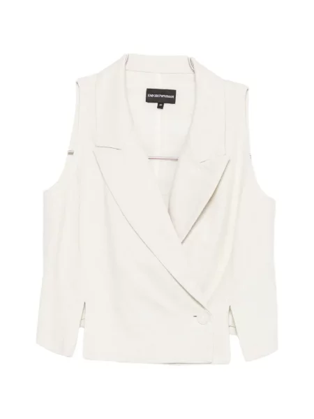 Geacă Emporio Armani fără mâneci cu două rânduri de nasturi