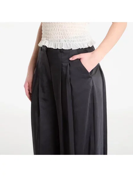 Παντελόνια AllSaints Poppy Satin Trouser Black 28 μαύρο
