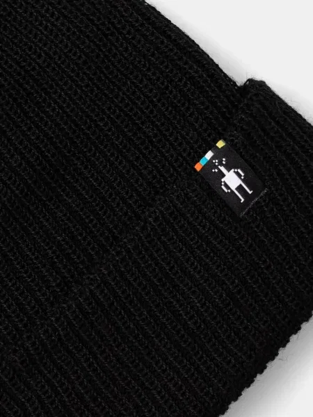 Шапка Smartwool з товстого трикотажу вовна чорний