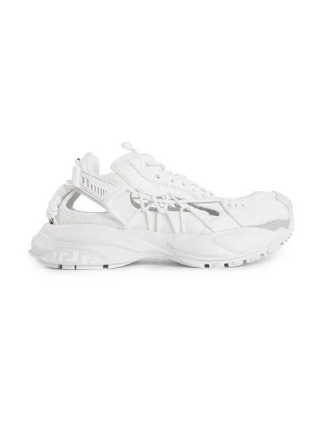 Sneakersy Versace La Greca białe
