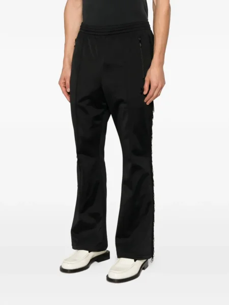 Kalhoty Needles s třásněmi černé